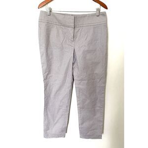 Ann Taylor LOFT Marisa Straight Capri Pants Cotton Spandex Blend Comfort Sz 8